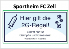 2G Regelung im Sportheim FC Zell